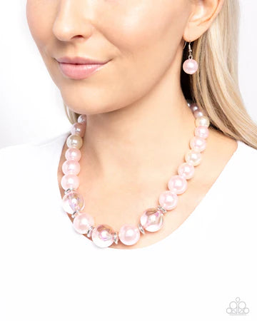 Just Another Pearl - Pink Iridescent Necklace