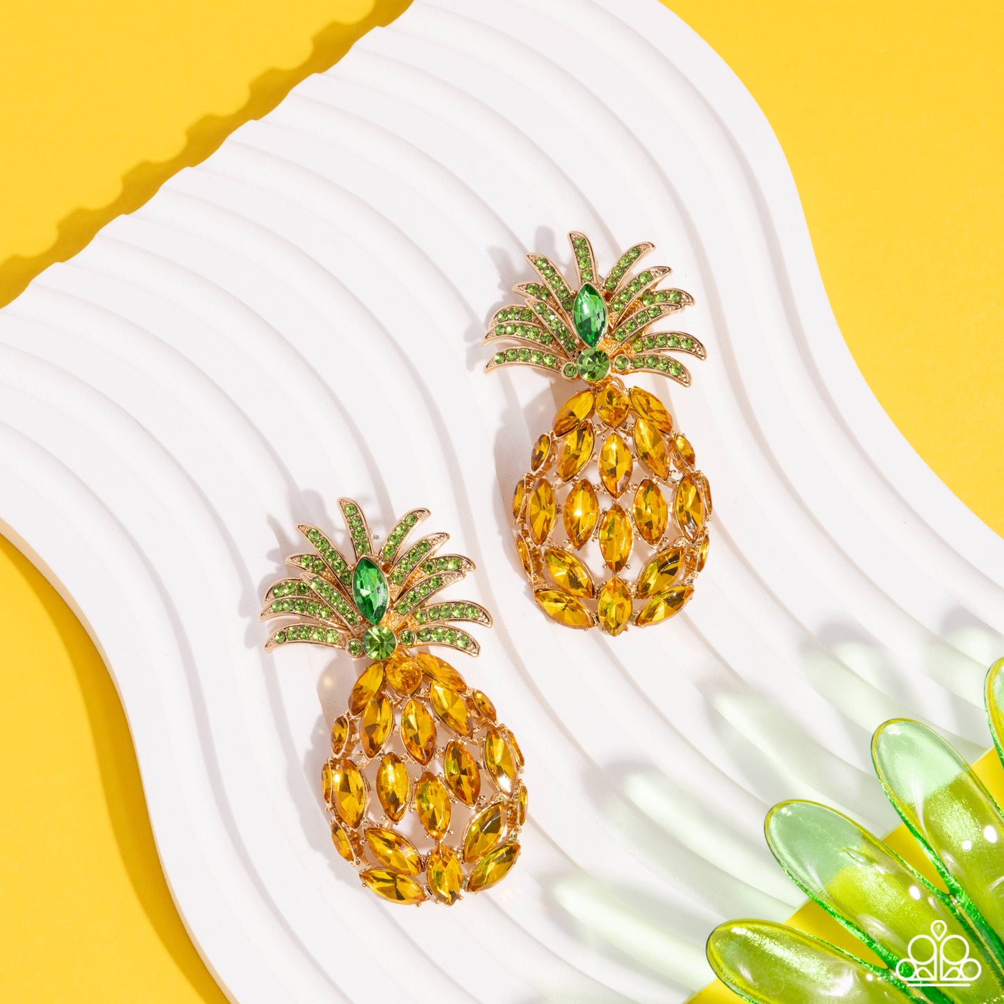 Pineapple Pizzazz - Yellow Earring