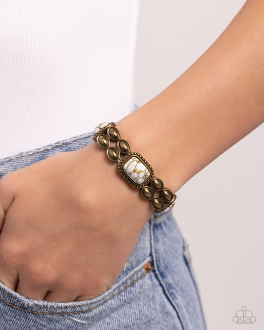 Earthy Ease - Brass Bracelet