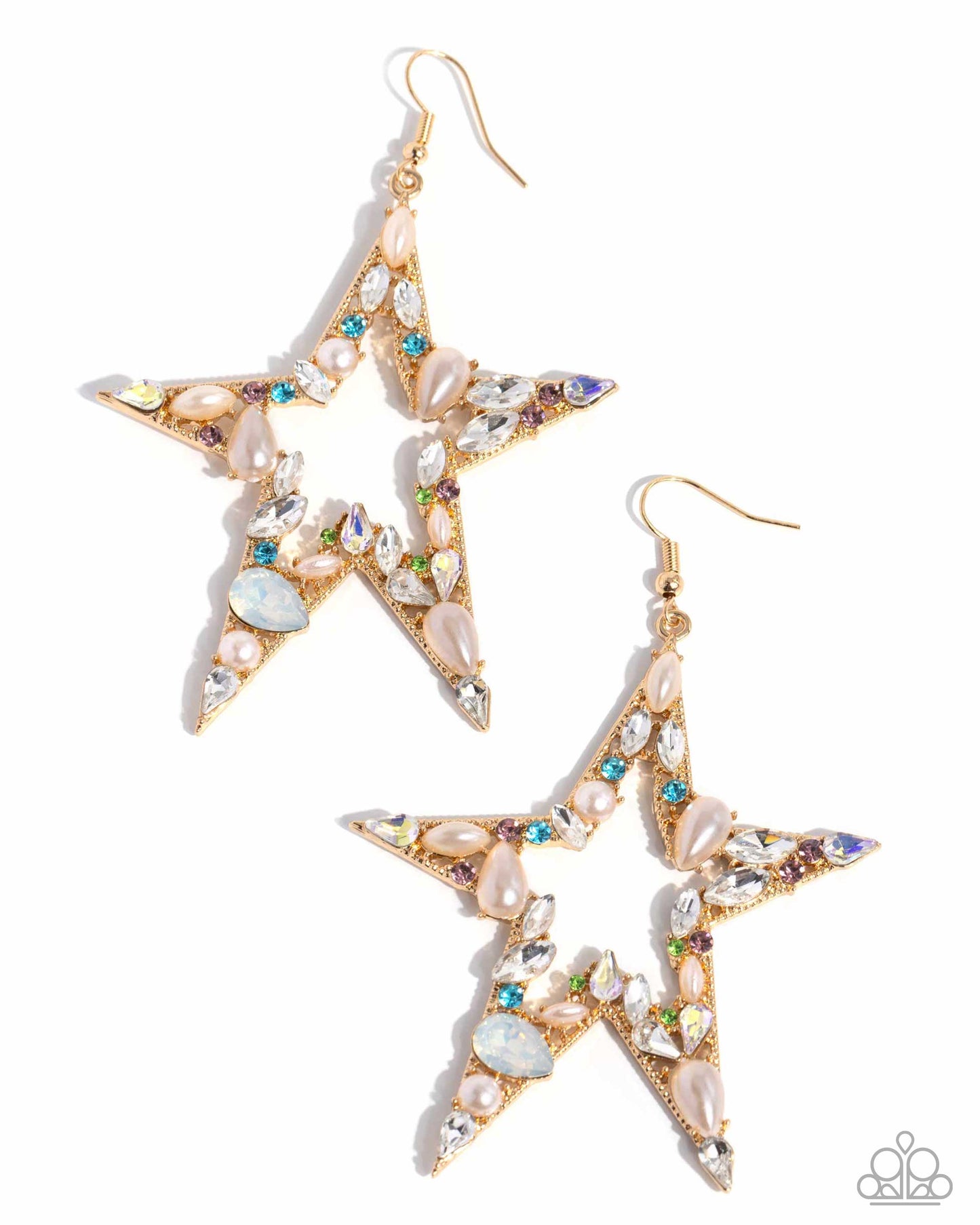 Variegated Value - Multi Gold Earrings - Life of the Party July 2024