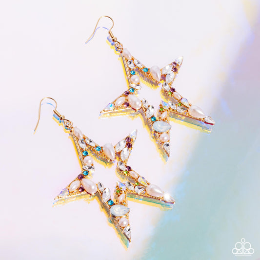 Variegated Value - Multi Gold Earrings - Life of the Party July 2024