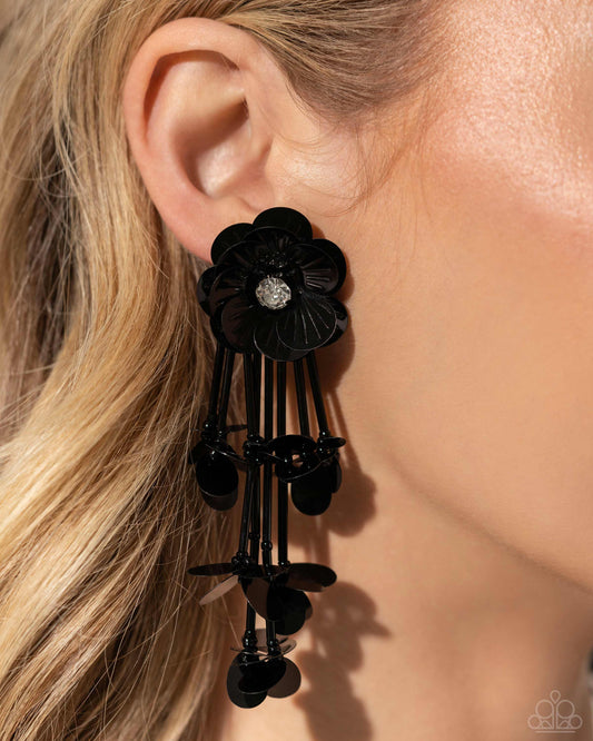 Floral Future - Black Post Earring - Life of the Party April 2024