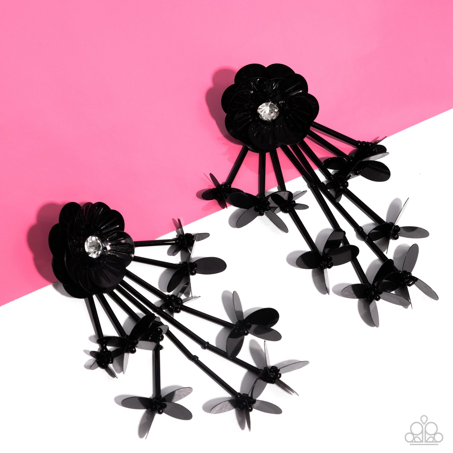 Floral Future - Black Post Earring - Life of the Party April 2024