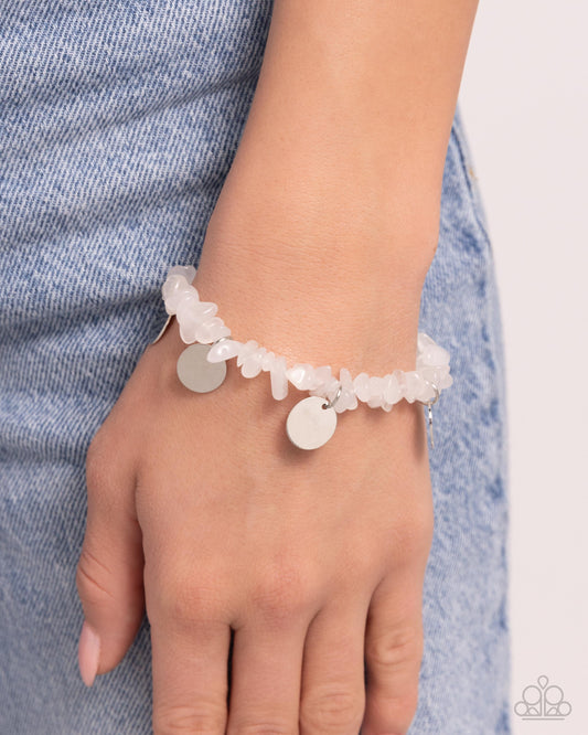 Grounded Grandeur - White Bracelet