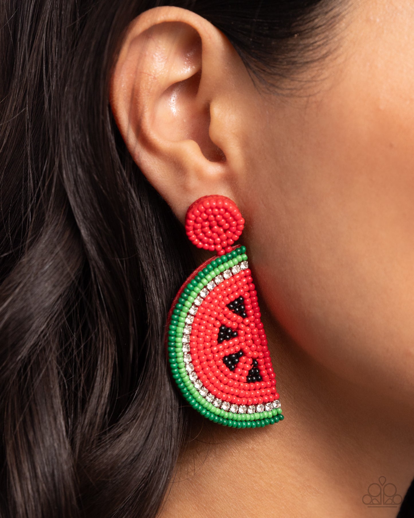 Watermelon Welcome - Red Earring