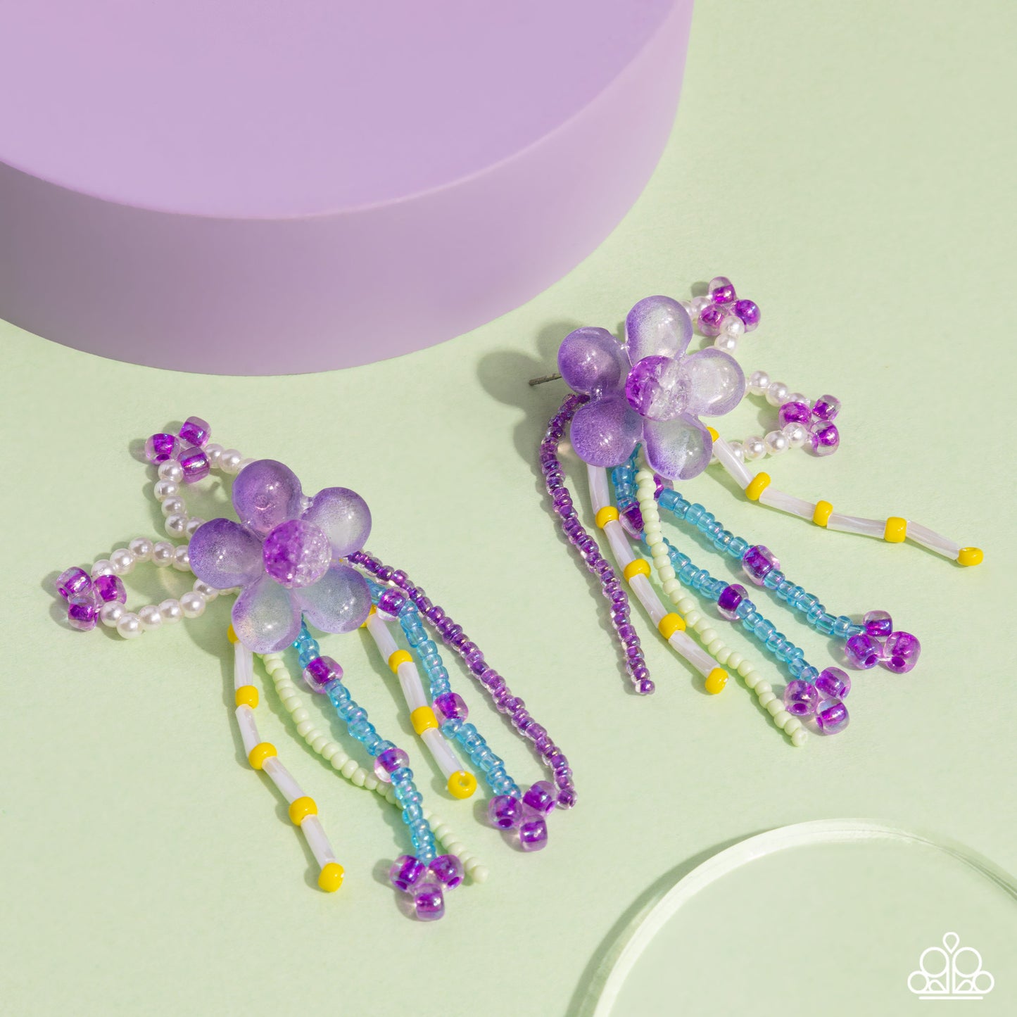 Japanese Blossoms - Purple Earring