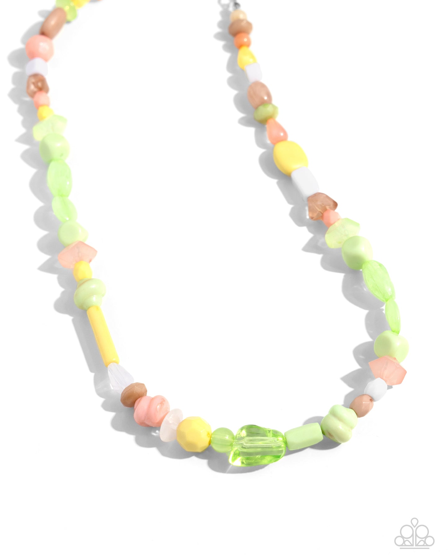 Colored Can-Can - Green Necklace