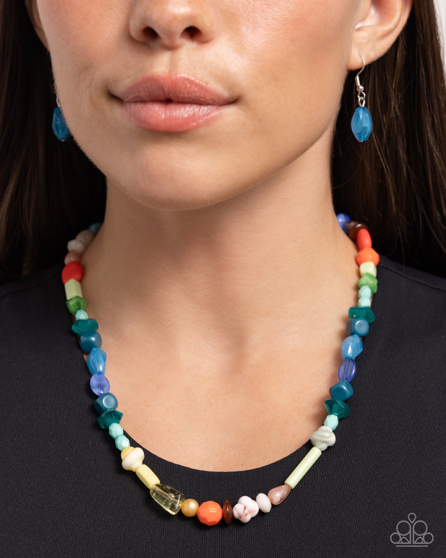 Colored Can-Can - Multi Necklace