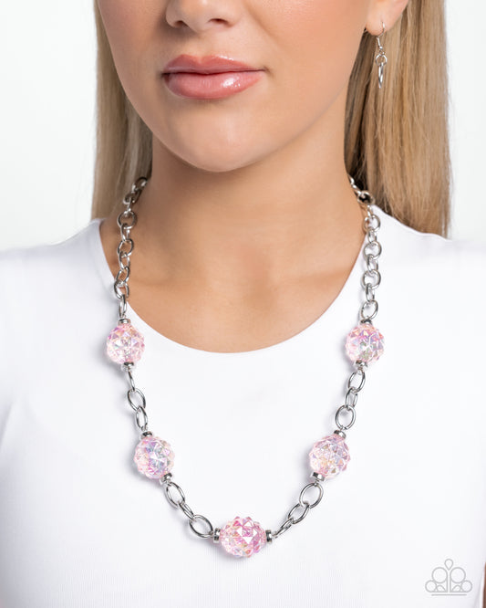 Gentle Glass - Pink Necklace