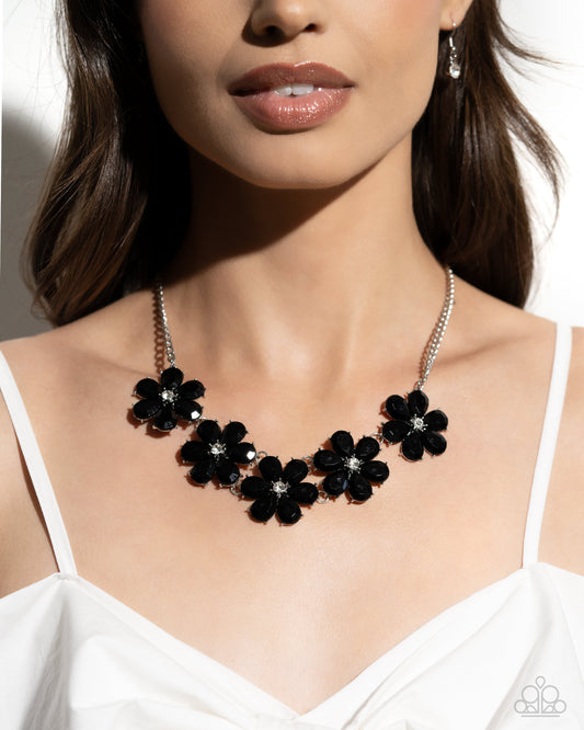 Floral Fun - Black Necklace