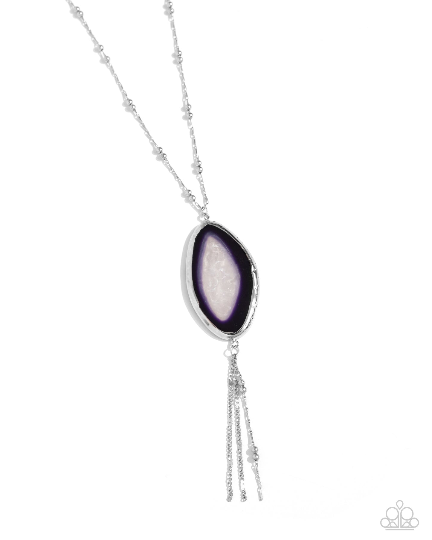 Geode Gamble - Purple Necklace