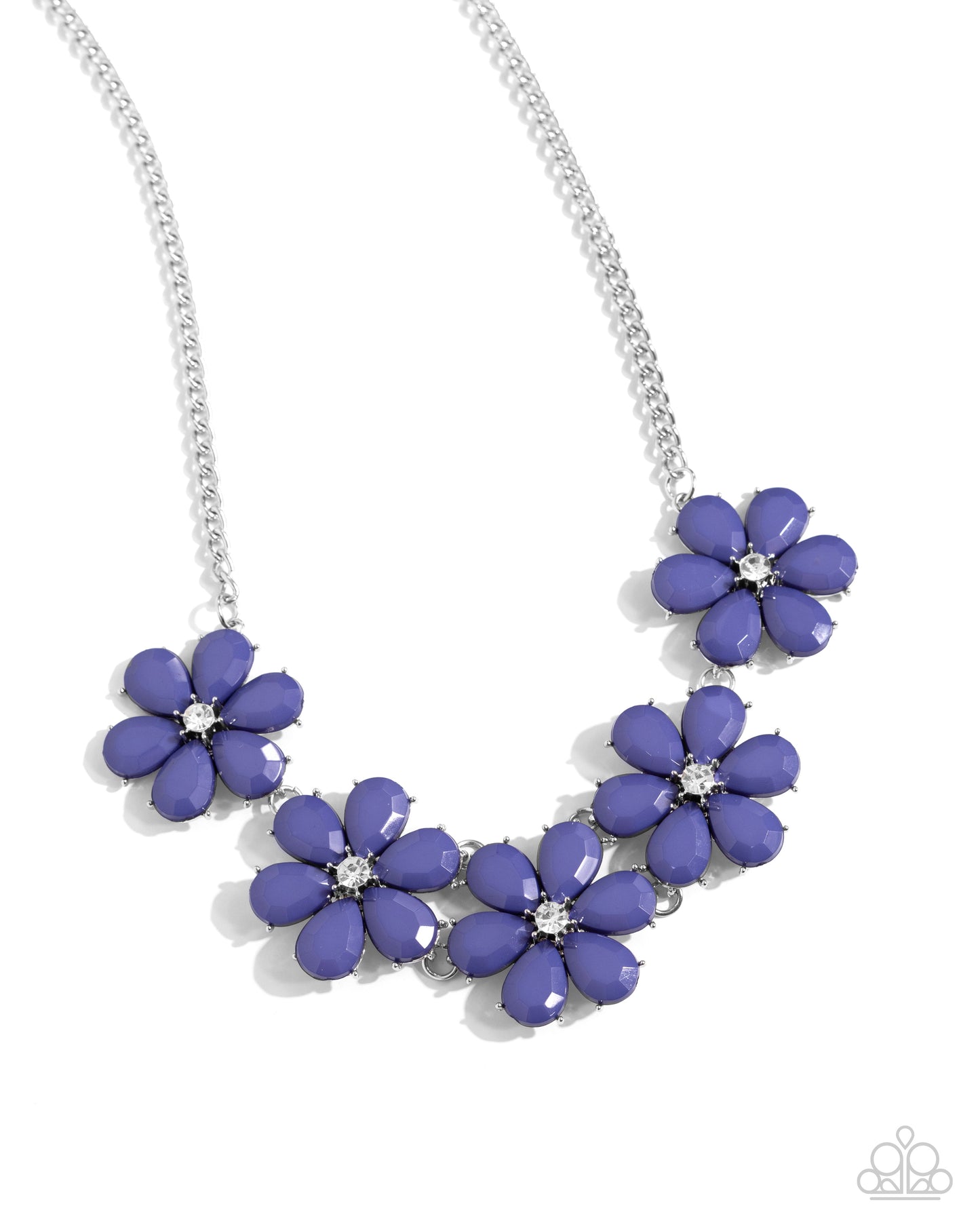 Floral Fun - Blue Necklace