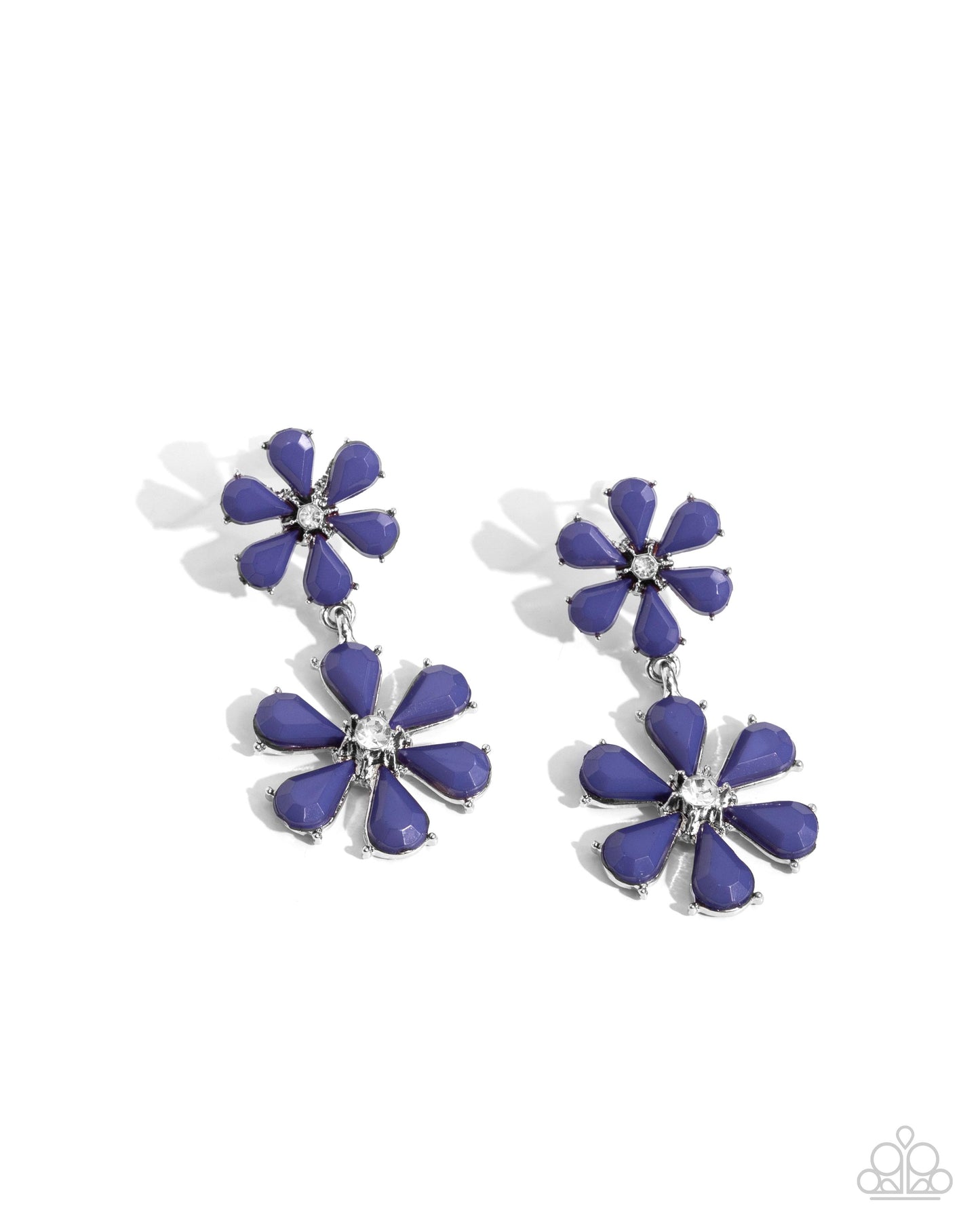 A Blast of Blossoms - Blue Earring