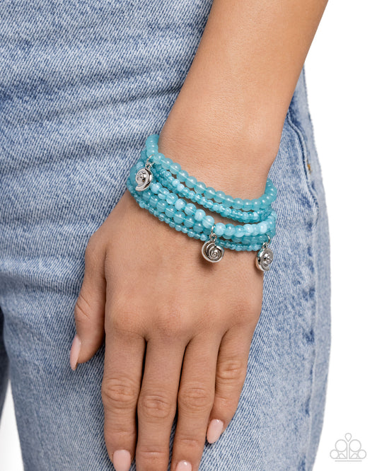 Swirling Shopaholic - Blue Bracelet