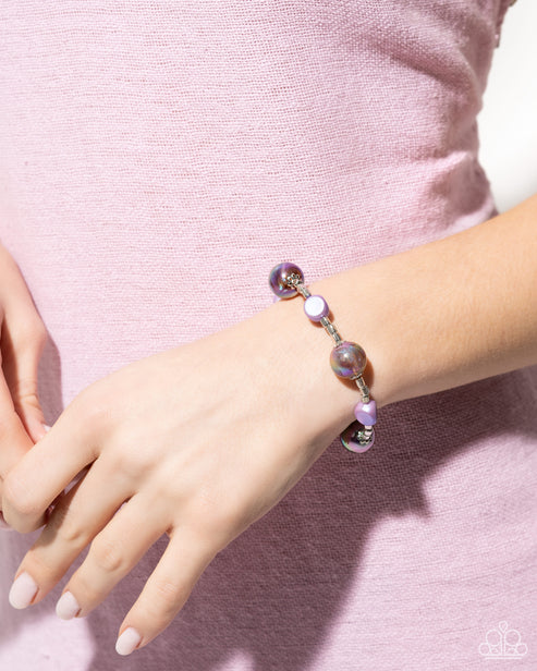 Malibu Model - purple Iridescent Bracelet