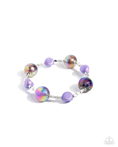 Malibu Model - purple Iridescent Bracelet