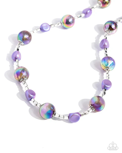 Malibu Makeover - Purple Iridescent Necklace