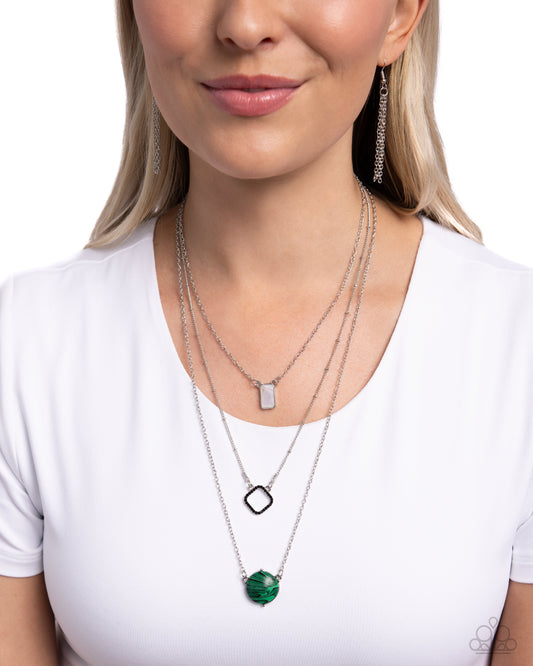 Playfully Panache - Green Necklace