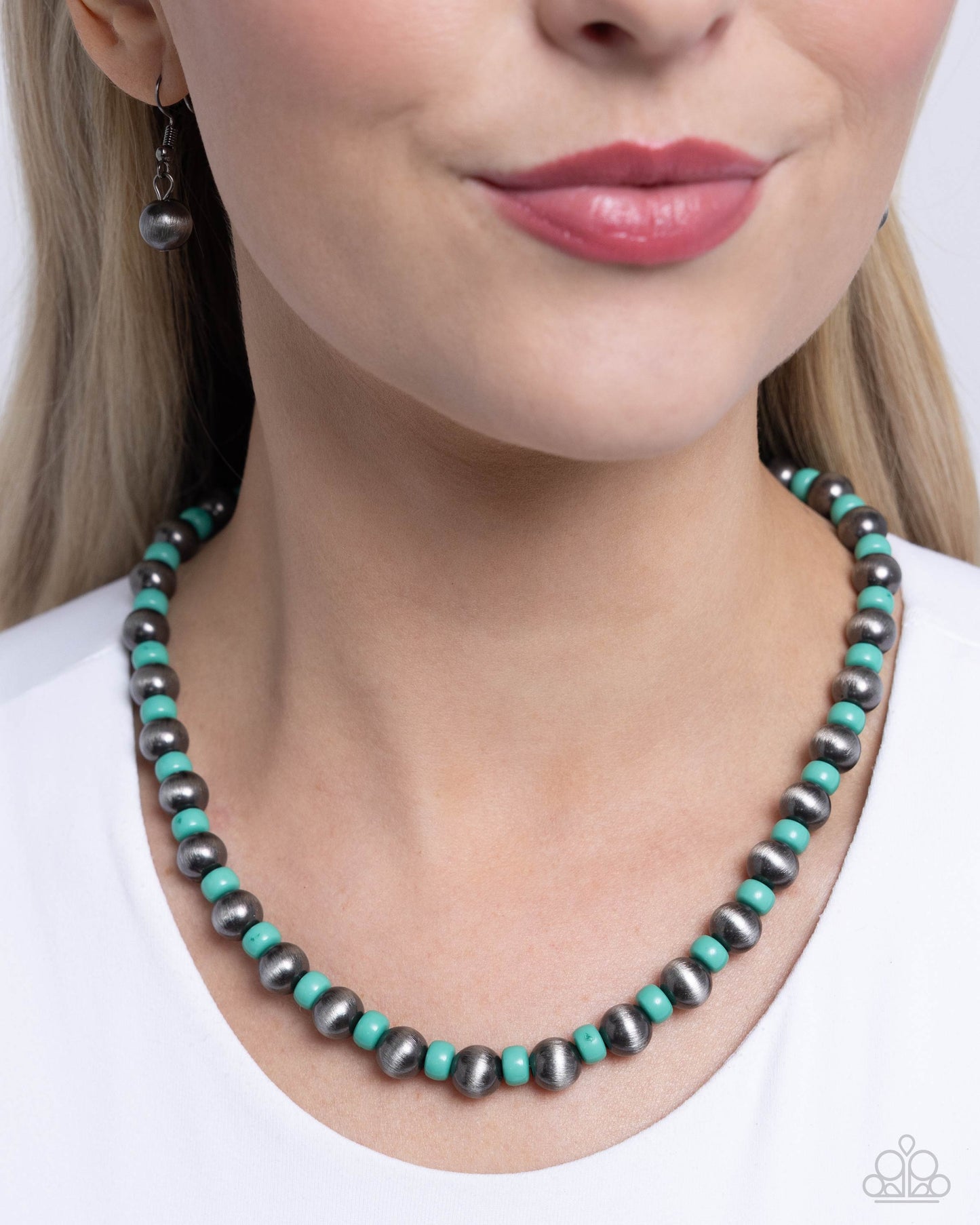 Contemporary Confidence - Green Necklace