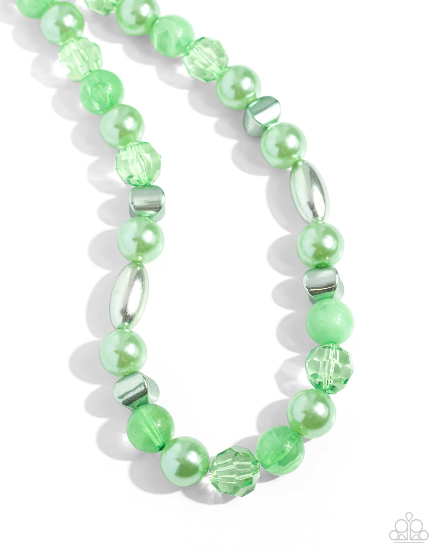 Plentiful Pearls - Green Necklace