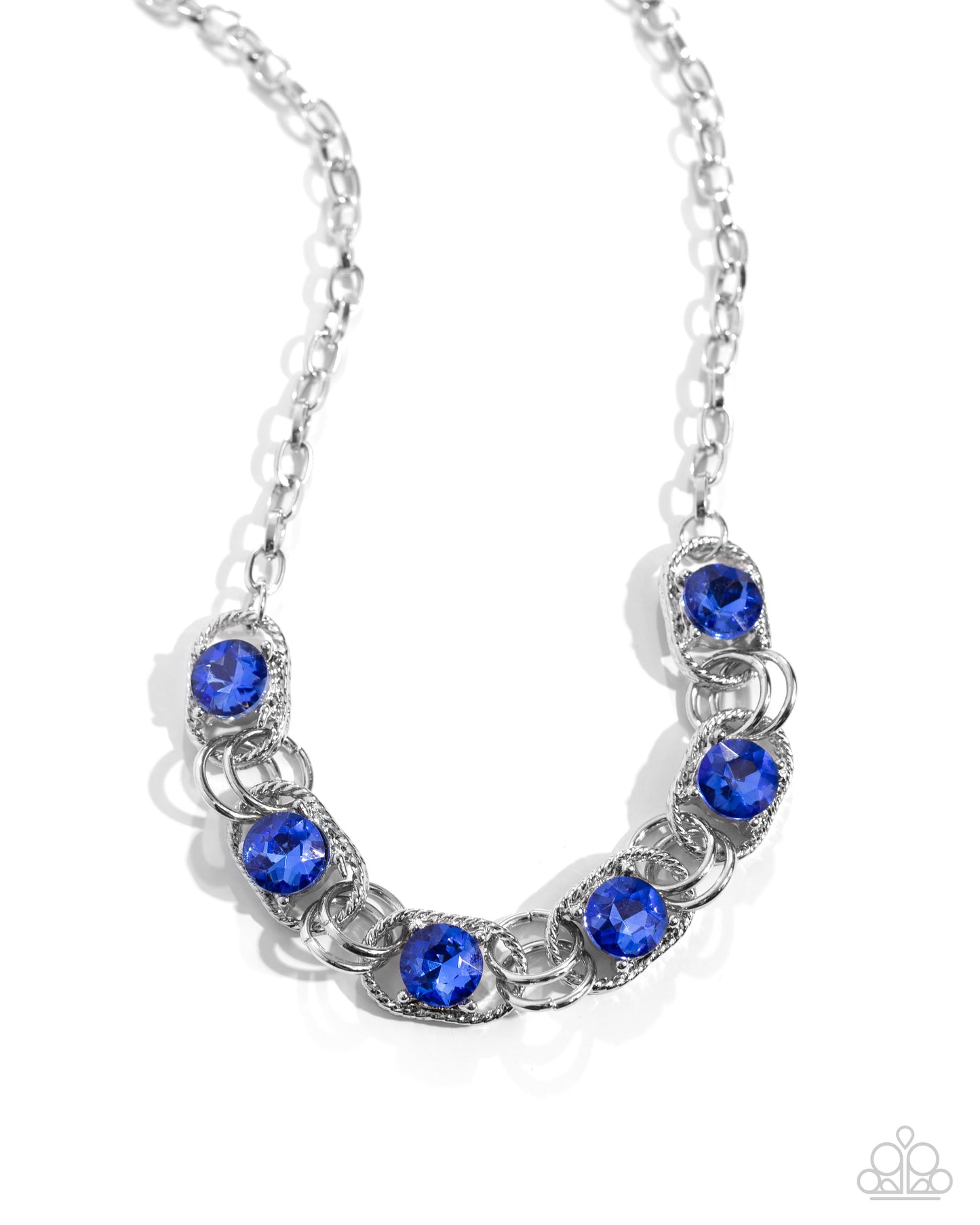 Serrated Sensation - Blue Necklace