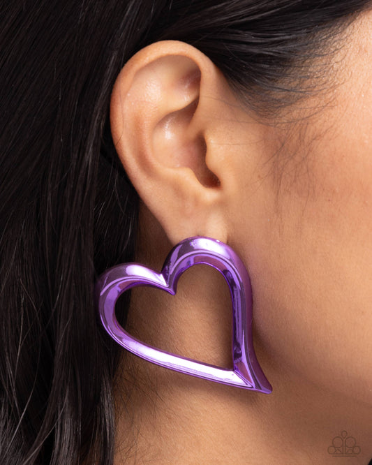 Admirable Acclaim - Purple Earring