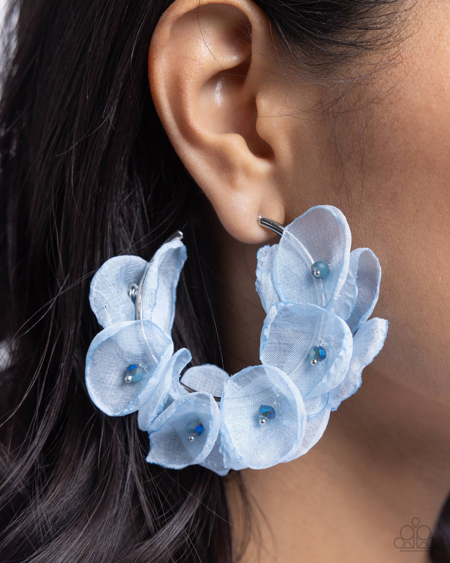 Petaled Pageant - Blue Earring