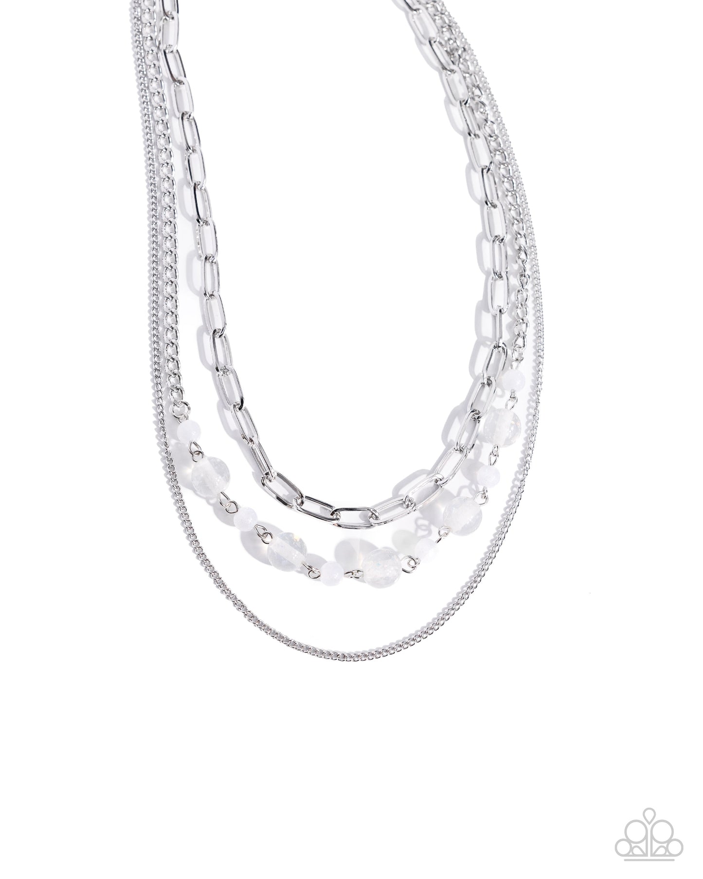 Beaded Behavior - White Necklace