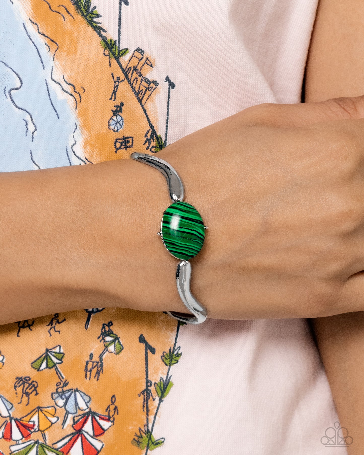 Striped Sensation - Green Bracelet