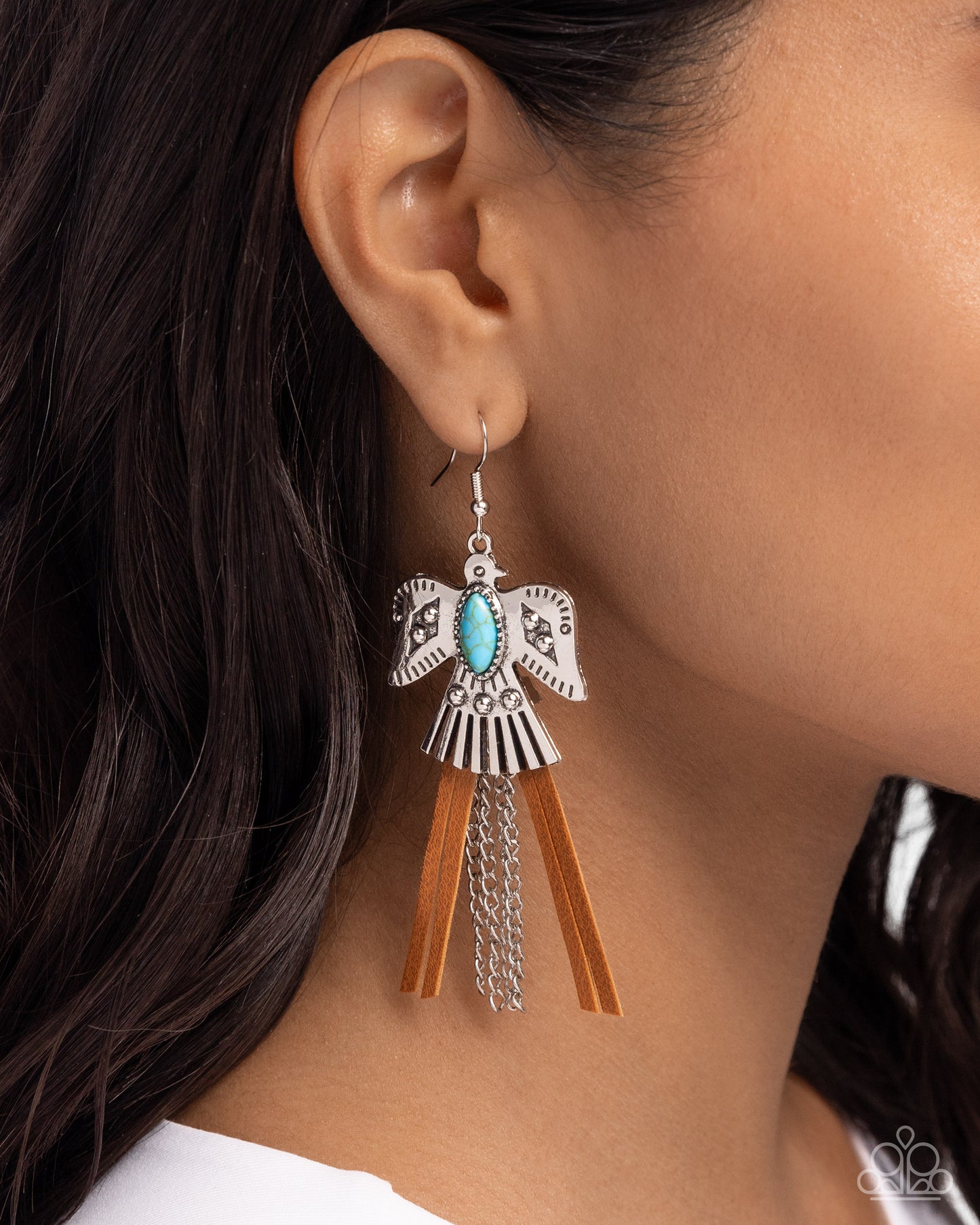 Southwestern Selfie - Blue Earring