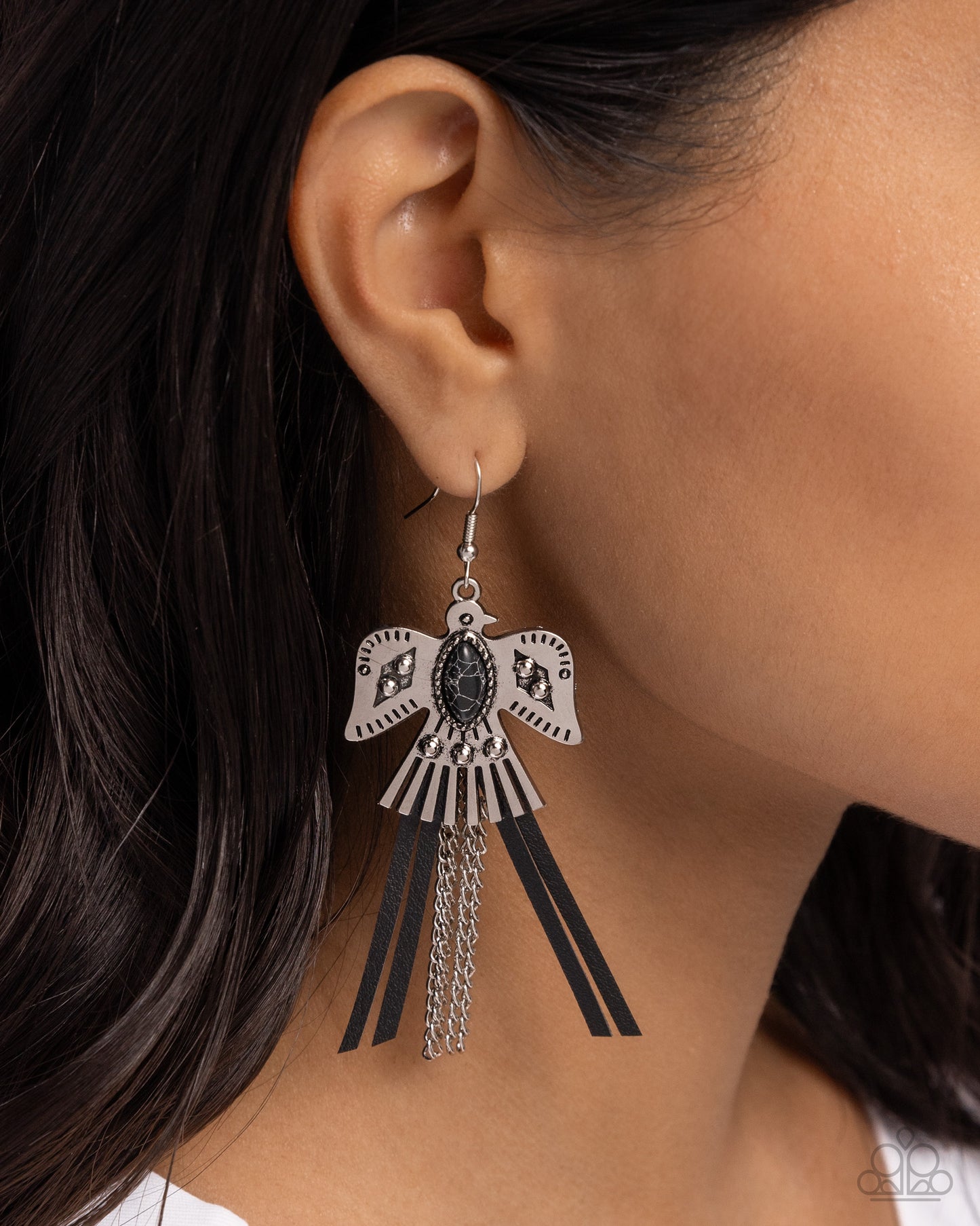 Southwestern Selfie - Black Earring