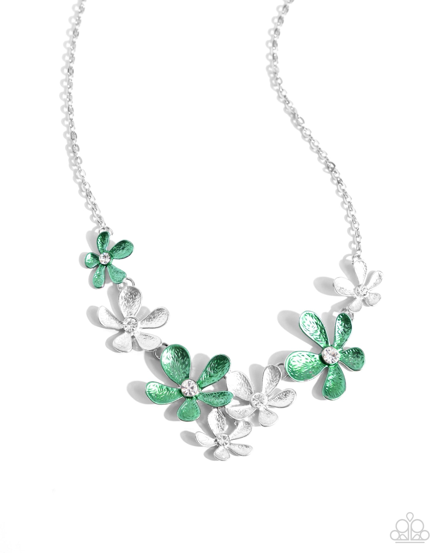 Reflective Rundown - Green Necklace