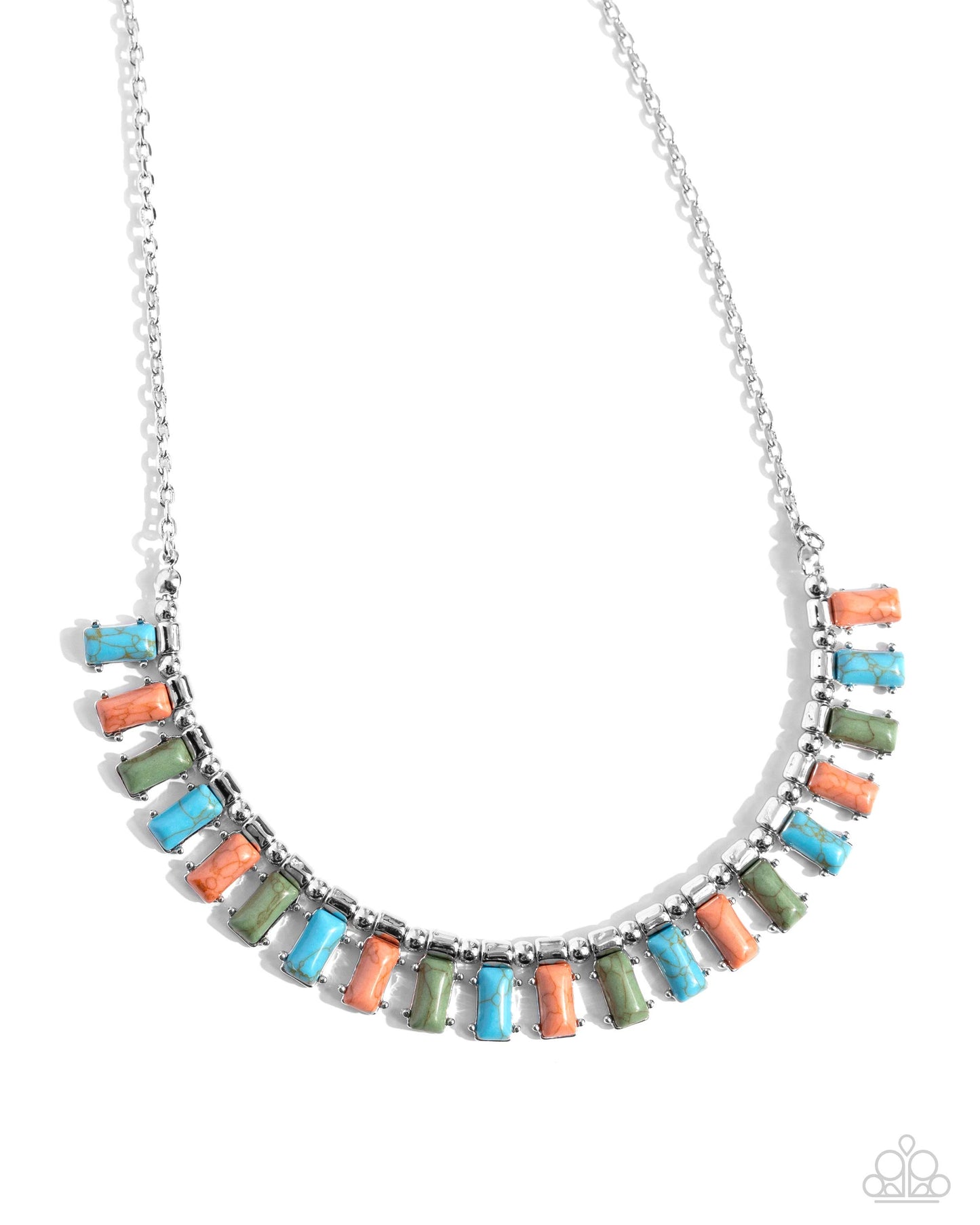 Stony Shimmer - Blue Necklace