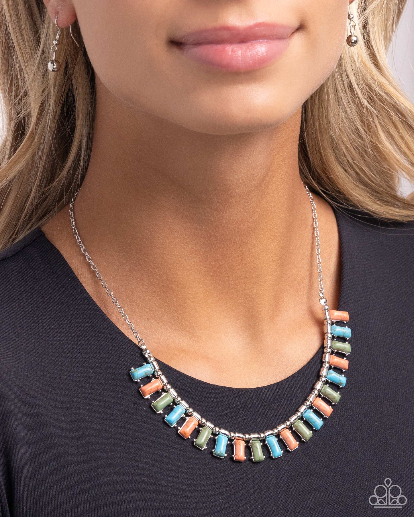 Stony Shimmer - Blue Necklace