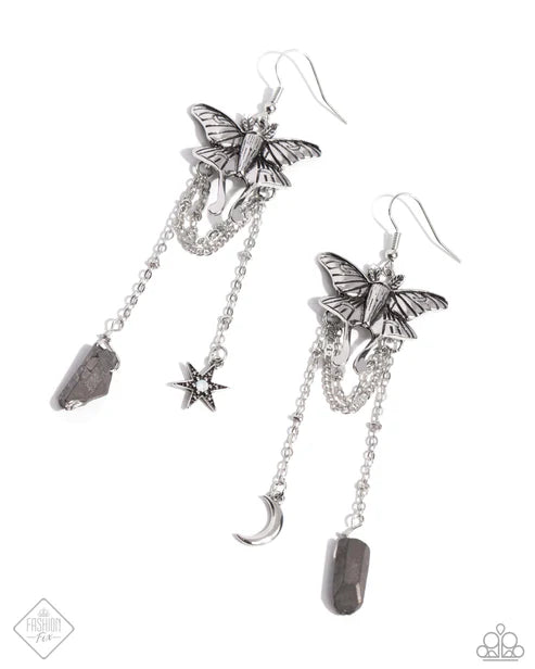 Moth Master - Silver Earrings - Exclusive Fashion Fix  June 2024