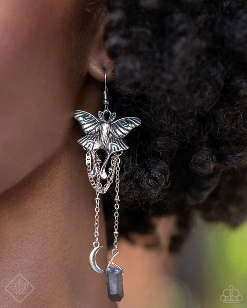 Moth Master - Silver Earrings - Exclusive Fashion Fix  June 2024