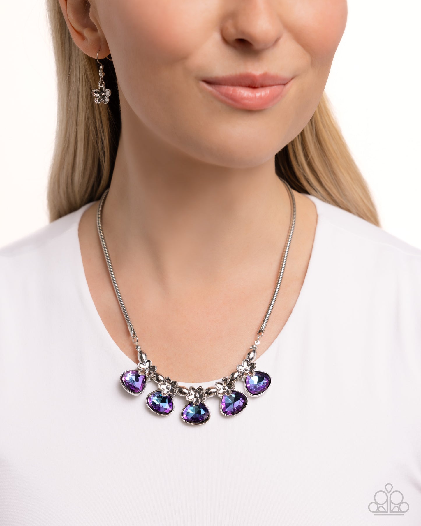 Teardrop Tribute - Purple Necklace