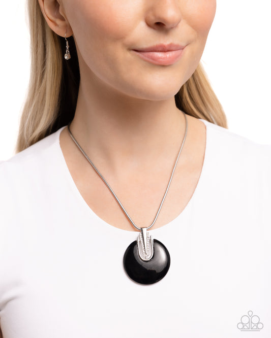 Cutting Charm - Black Necklace