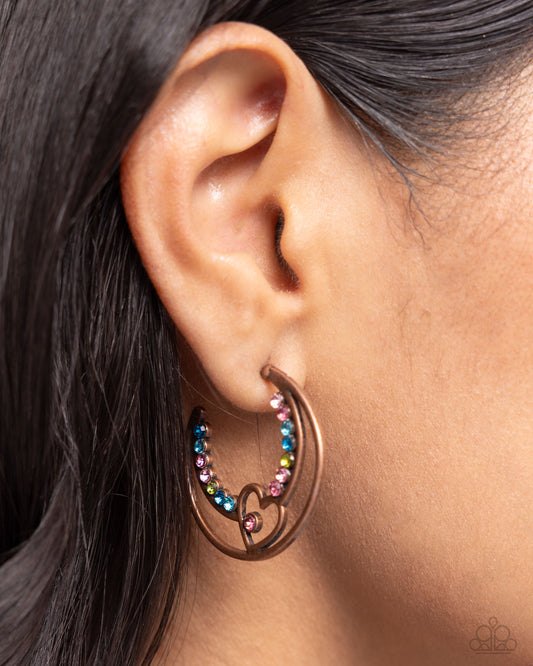 Sympathetic Sweetheart - Copper Earring