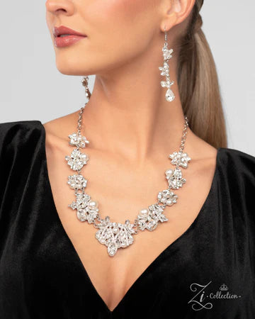 The Aleshia - White Pearl Silver - 2024 Zi Collection Necklace