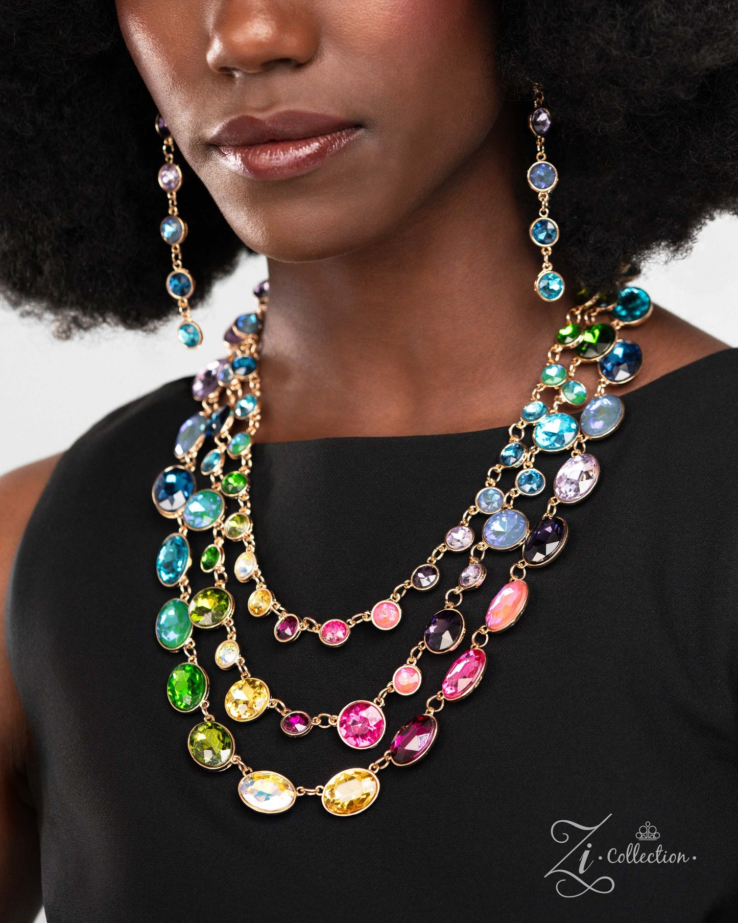 Elated Zi Collection Multi Necklace