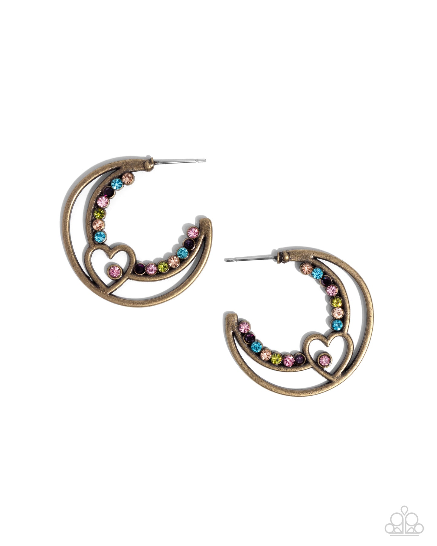 Sympathetic Sweetheart - Brass Earring