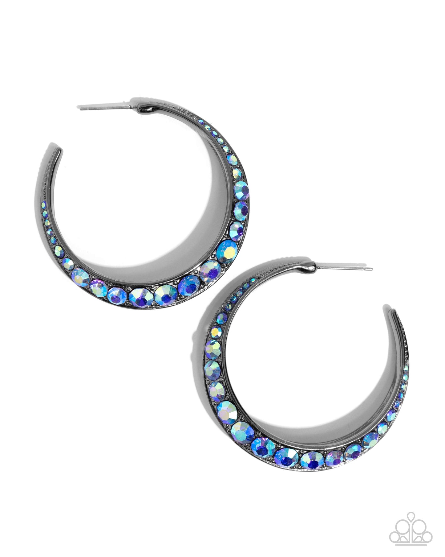 Embedded Edge - Blue Earring