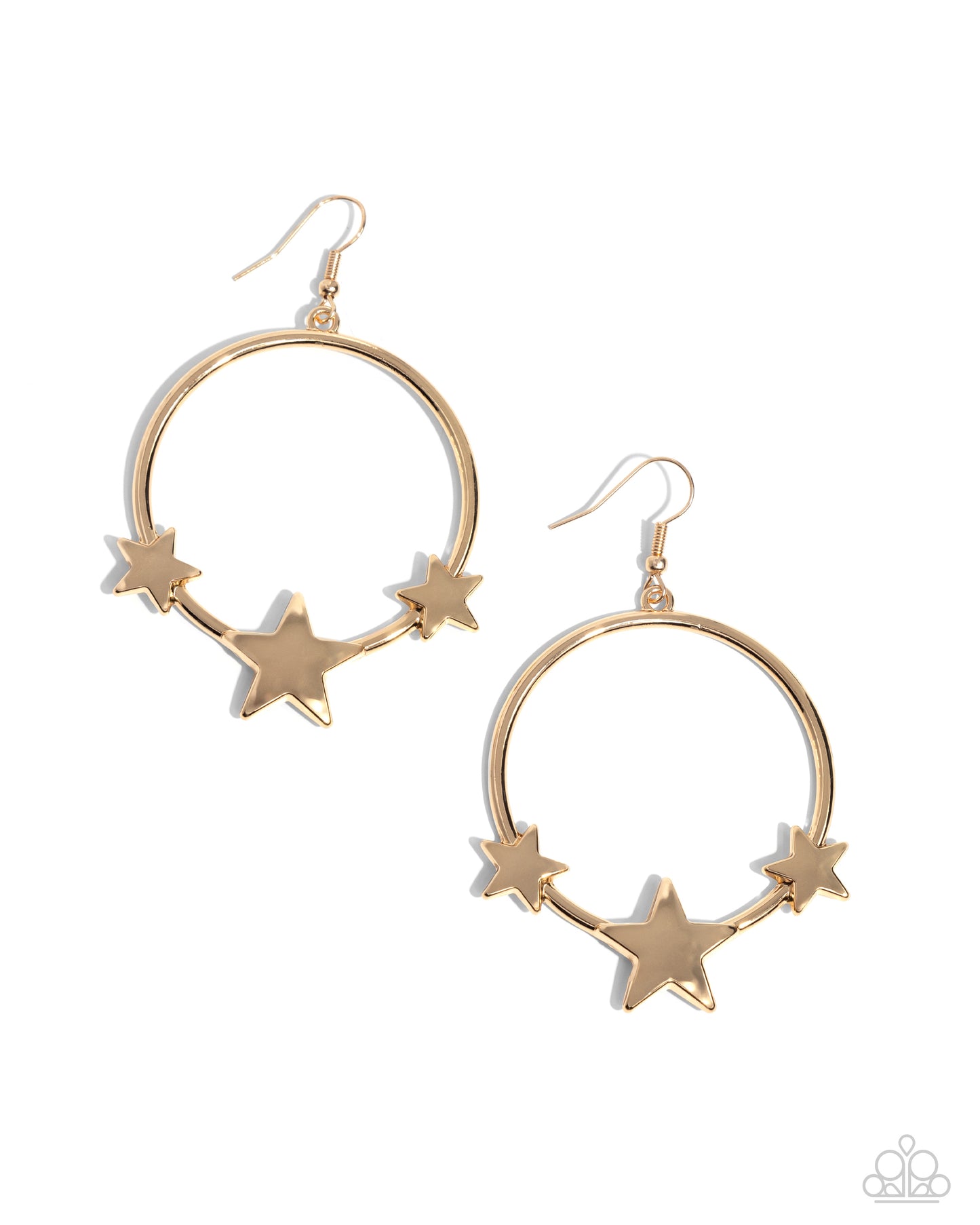 Let SPARKLE Ring! - Gold Earring