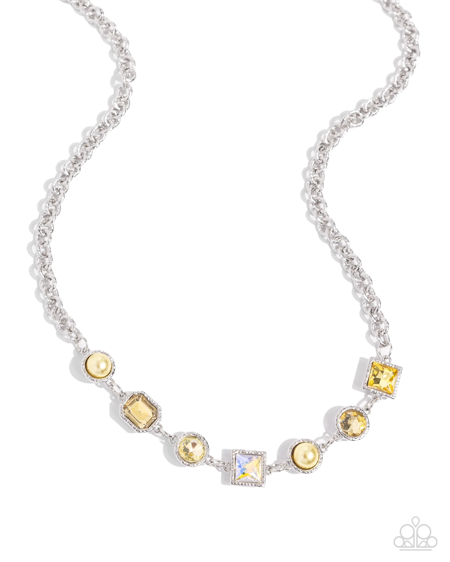 Bejeweled Bravado - Yellow Necklace