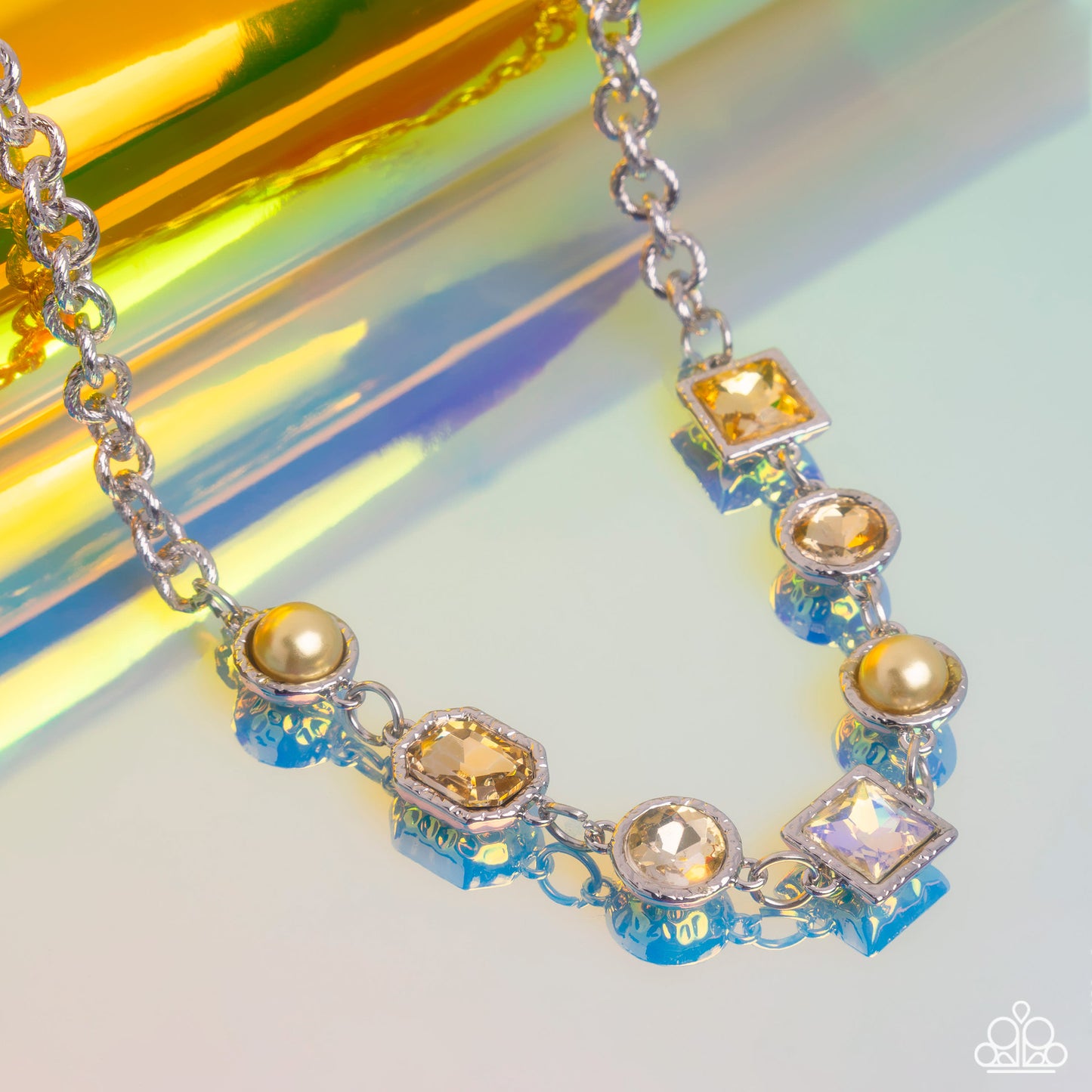 Bejeweled Bravado - Yellow Necklace