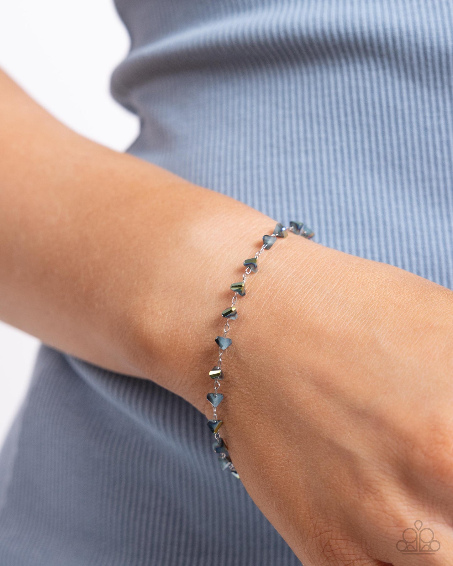 Chiseled Character - Blue Bracelet