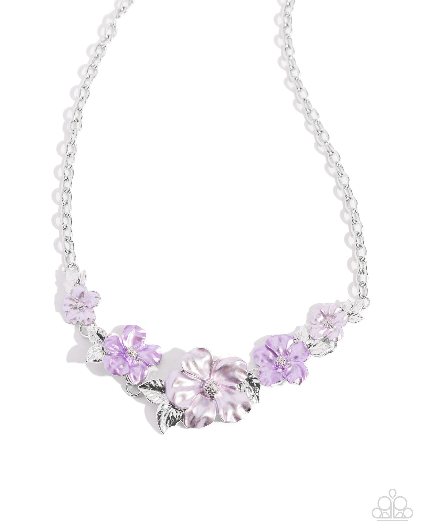 Bouquet Brilliance - Purple Necklace