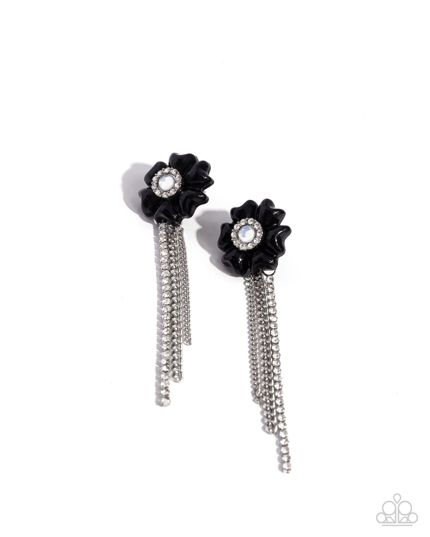 Floral Fuel - Black Earring