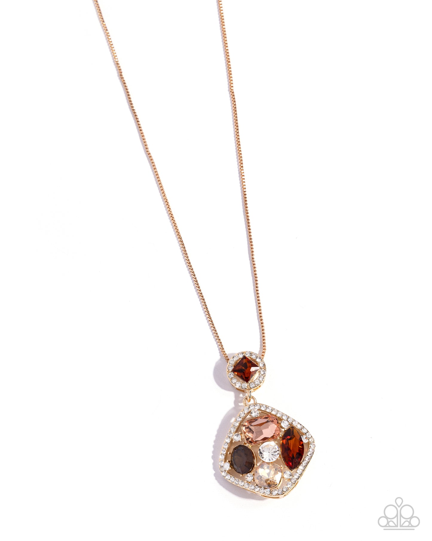 Pronged Princess - Brown Necklace